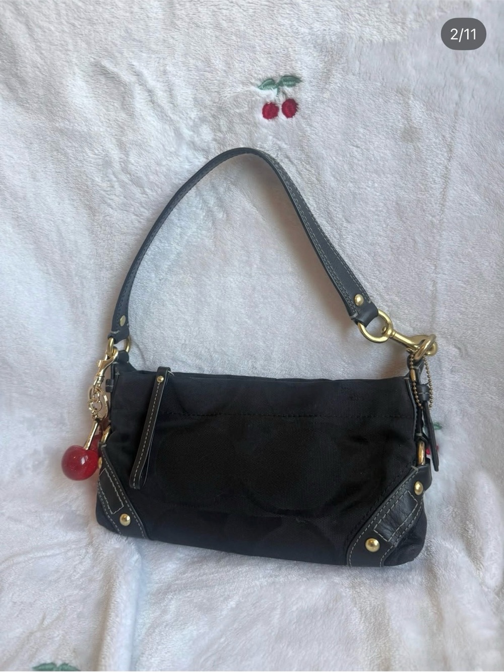 vintage coach mini carly in black - Picture 2 of 11